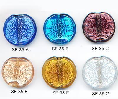SF-35 Silver Foil Beads