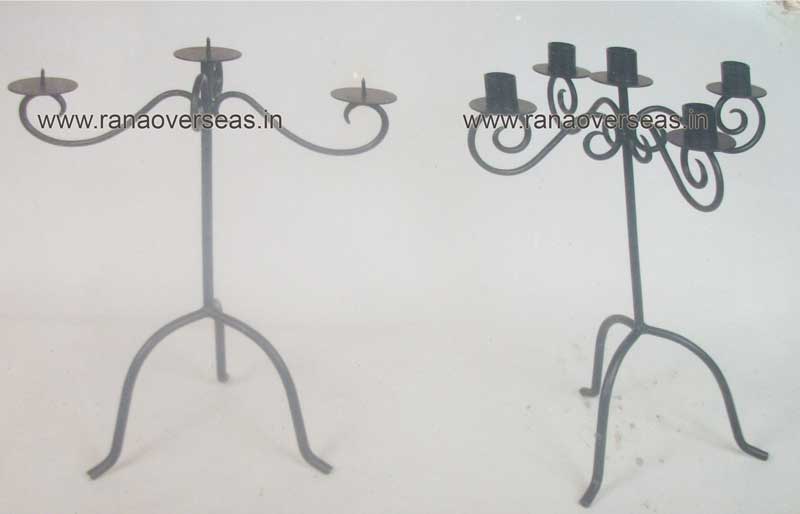 IRON METAL CANDLE STANDS