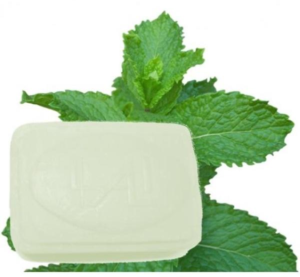 Square Chandan Ayurvedic Soap, for Bathing, Form : Solid