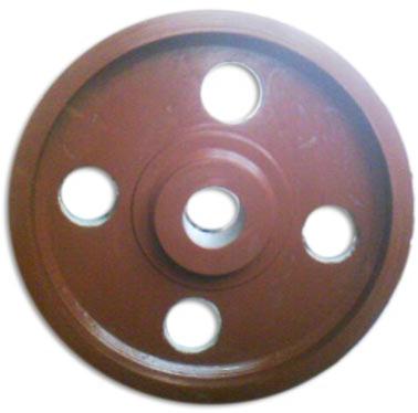 Round Iron Polished Crusher Flywheel, for Industrial, Size : Standard