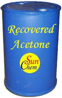 Recovered Acetone Solvent