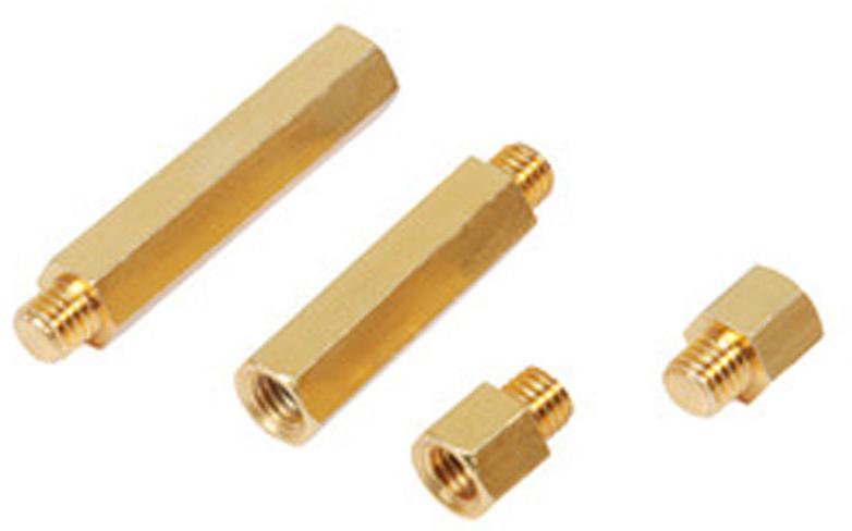 Brass Hex Stud