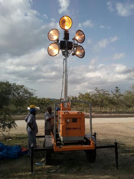 Trolley Mounted Lighting Tower