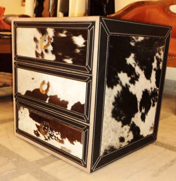 Hairon Leather Chest Of Drawer Manufacturer Exporters From New