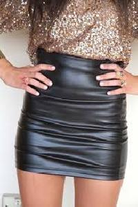 ladies leather mini skirts