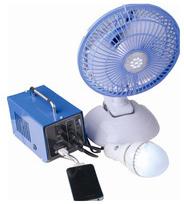 Portable solar fan