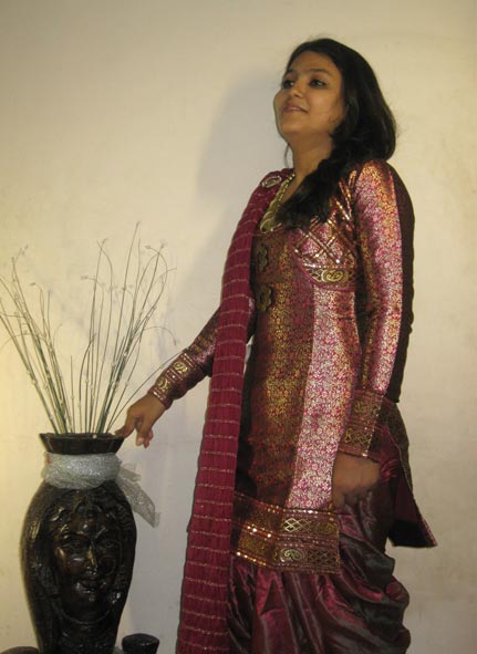 Sacred Grove Designer Patiyala Salwar Kurta, Color : Dark pink