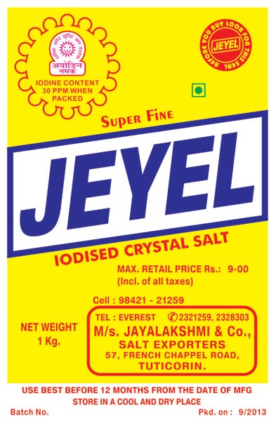 Iodised Crystal Salt 1 Kg