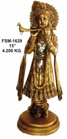 Brass Krishna Statue