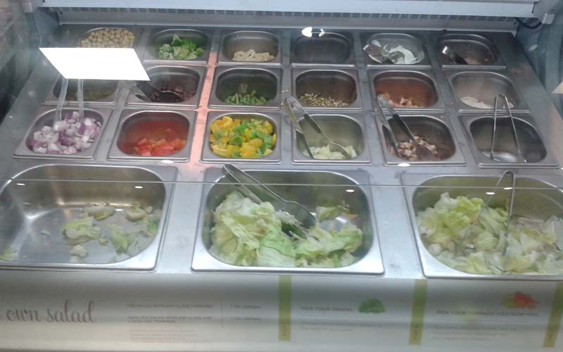 Stainless Steel Salad Counter