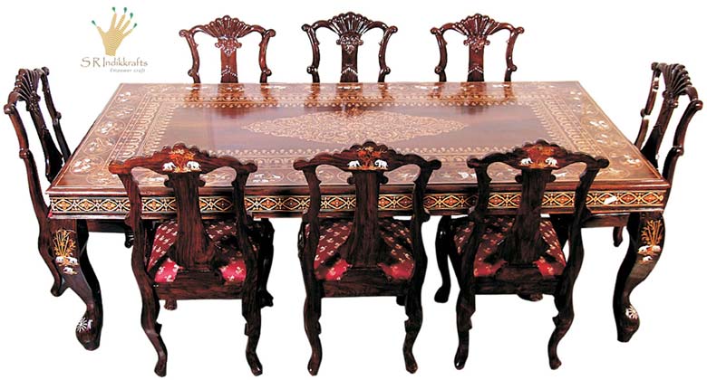 Eight Seater Handicraft Dining Table