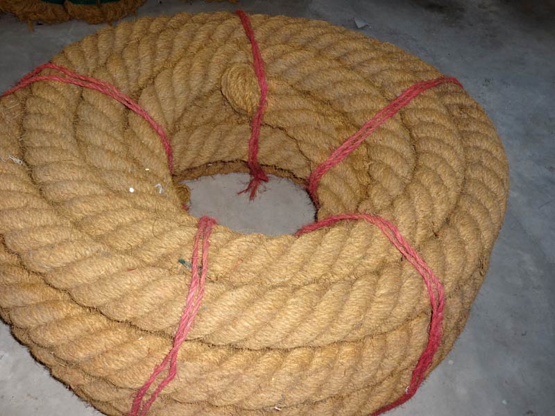 Sona Coconut fibre 4-Ply Coir Rope, for heavy boats, chariots etc.