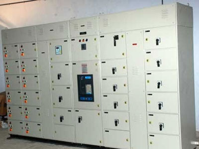 Electrical panel boards.