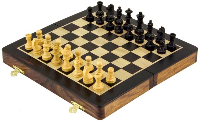 Folding Rosewood Chess Set
