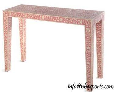 Mop Inlay Console Table
