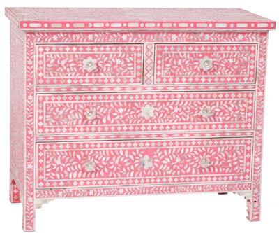Mop inlay chest drawers