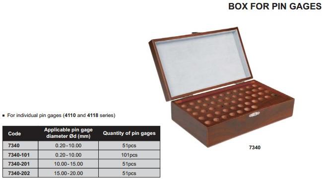 Insize  Box For Pin Gages