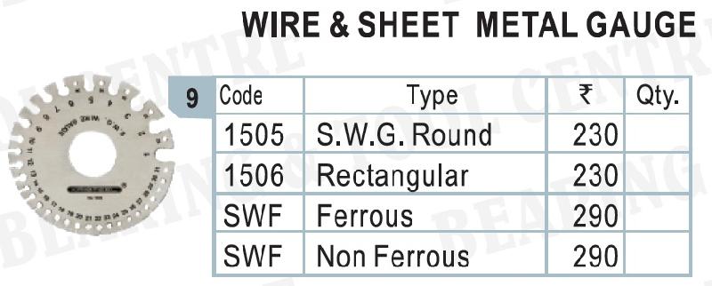 Kristeel Wire & Sheet Metal Gauge