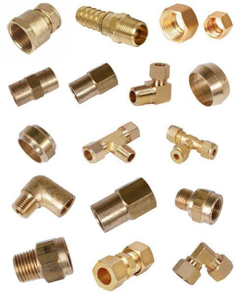 Brass compressor fittings