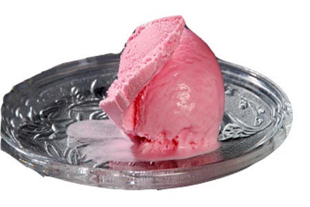 Strawberry Ice Cream, for Marriage, Party, Color : Pink
