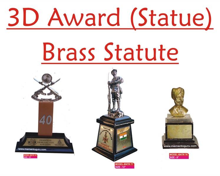 Brass 3D Statue Award