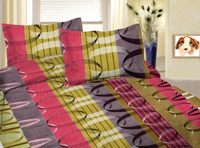 Rectangular Cotton Bedding Set, Color : Multi Color
