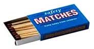 Wax Safety Matches, for Lighting, Head Color : Black