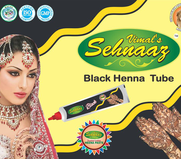 Black Henna Tubes