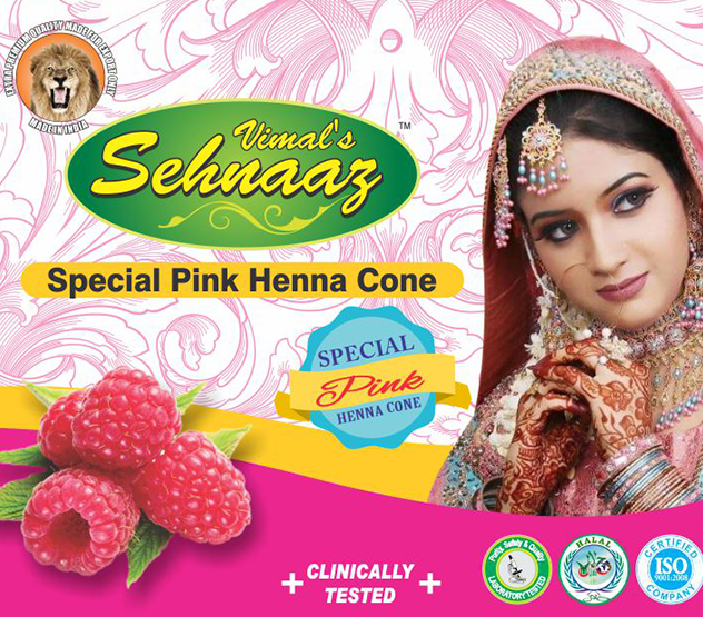 Special Pink Henna Cones