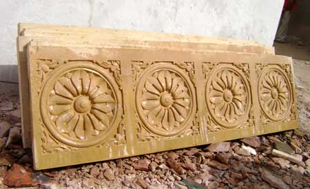 Carved Marble Wall Decoration