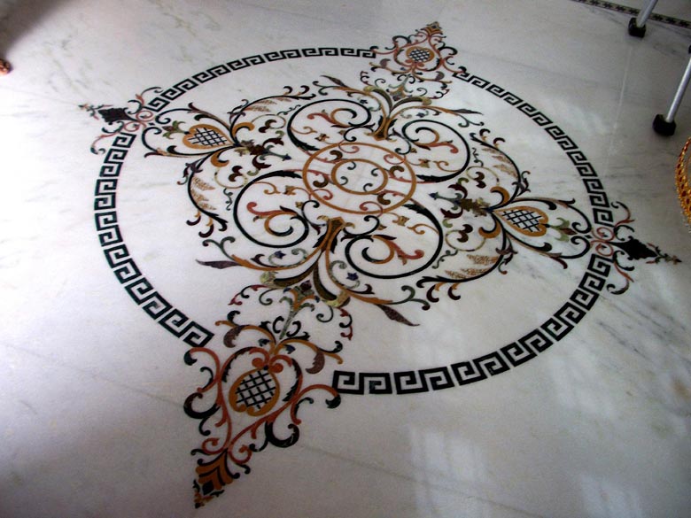 White Inlay Table Top