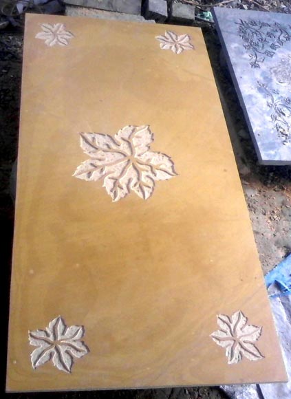Yellow Inlay Table Tops