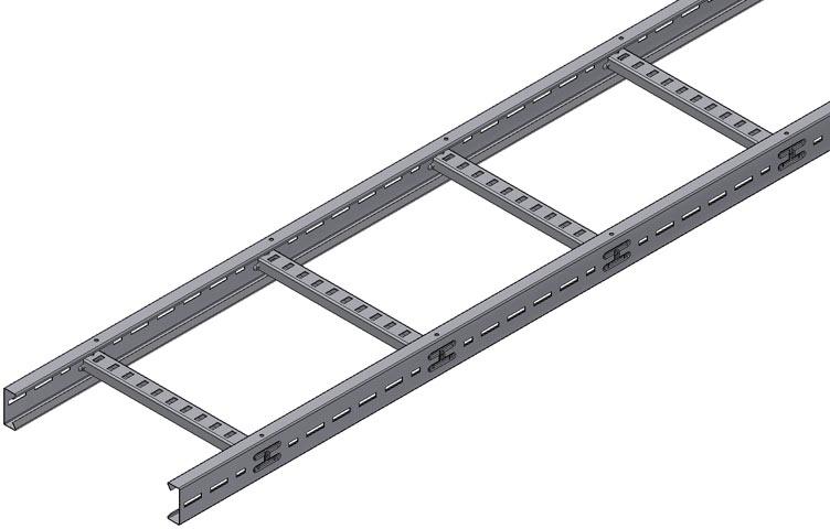 Silver Metal Ladder Type Cable Tray, Feature : Fine Finish, High Strength