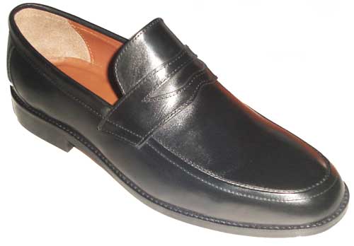 Mens Black Leather Shoes : MBLS-08