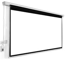 Zoheco Matt White Motorized Projection Screen, for Indoor Use, Style : Duall Mount