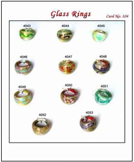 Glass Rings Gr 10