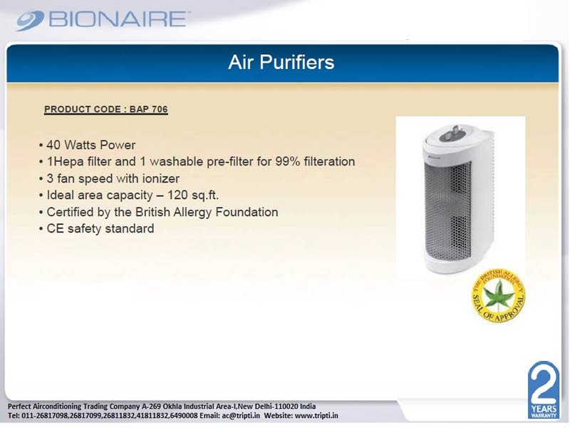 Air Purifier Bionaire