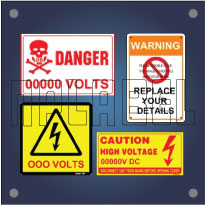 High Voltage Labels