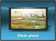 flat clear glass