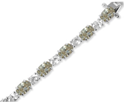 Cubic Zirconia Silver Bracelets - B-1878