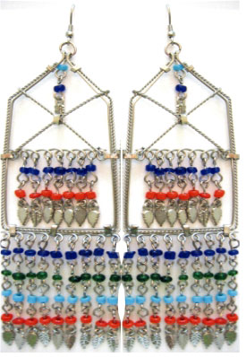 ER-4041 metal Beads earring