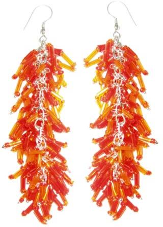 Small Pipes Beads Earring  Er-4123