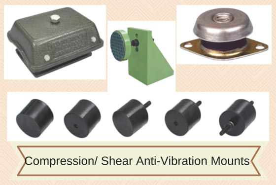 Compression/ Shear Vibration Damping Mounts