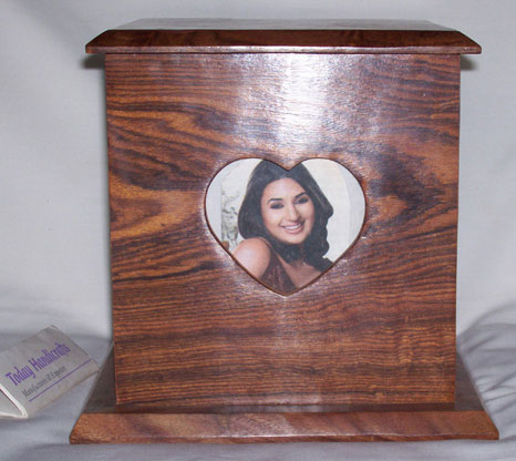 Item Code - 8587 Wooden Cremation Urn