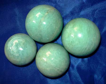 Amazonite Stone Spheres