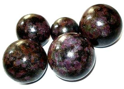 Garnet Matrix Stone Spheres