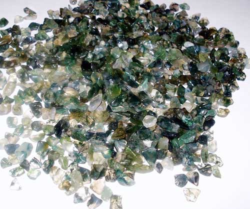 Moss Agate Tumbled Polished Gemstones