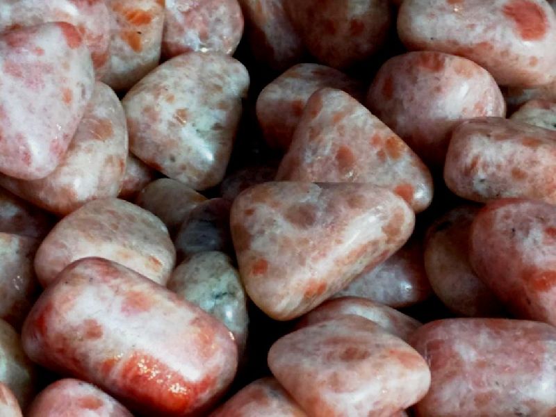 Gemstone Sunstone Tumbled Polished Stones