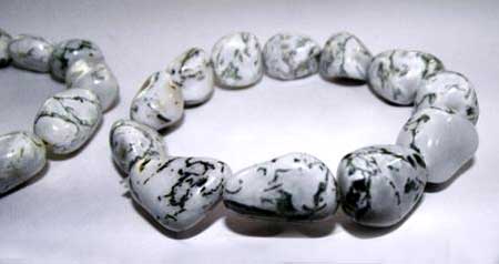 Polished Tree Agate Stone Bracelet, Feature : Durable, Light Weight, Unique Designs