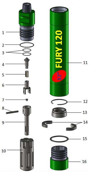 DTH Hammer (Prithvi-120)